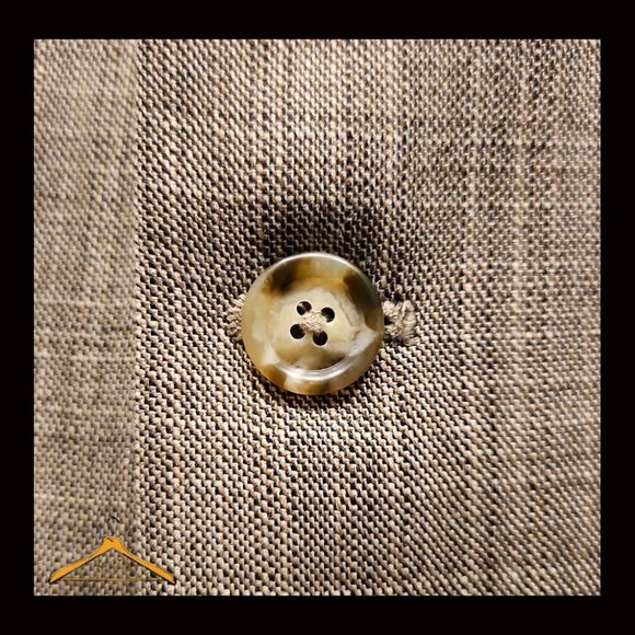 Jos. A. Bank Sport Coat: 48S, 100% Wool,Tan/Brown Plaid, EUC - Picture 4 of 12